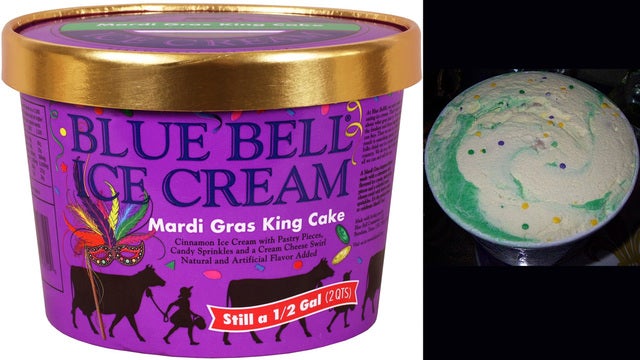 Search is on for Blue Bell's Mardi Gras King Cake ice cream