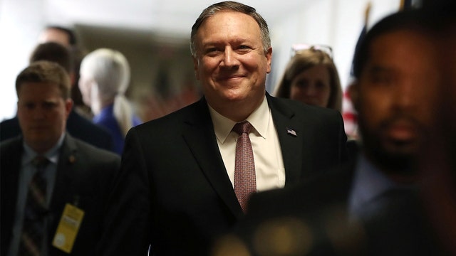 Mike Pompeo sworn-in as secretary of state at State Department