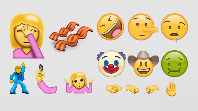 Face palm, bacon & other new emojis coming soon