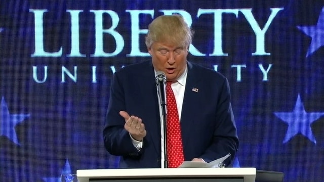 Donald Trump quotes "Two Corinthians" in Liberty University speech