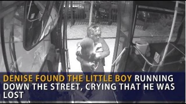 Bus driver helps little boy who was lost, cold