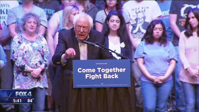 Bernie Sanders returns to Grand Prairie to rally Democrats against Trump