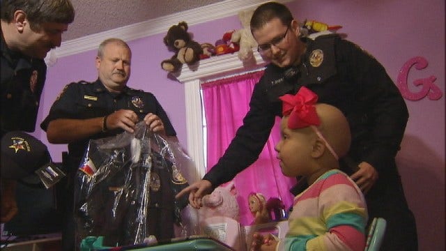 5-year-old battling Leukemia becomes honorary Desoto Police officer
