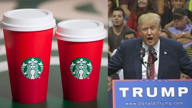Trump suggests Starbucks boycott due to plain red holiday cups