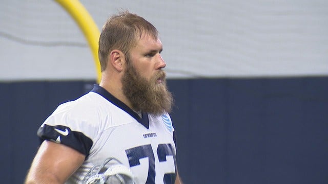 Travis Frederick back on the field for Cowboys workouts