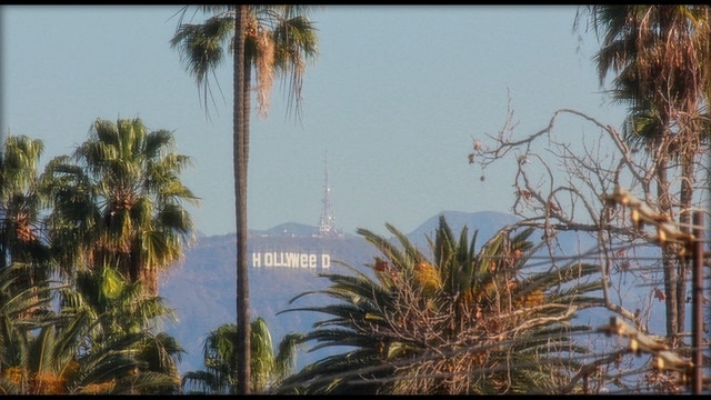 Vandal changes Hollywood sign to read 'Hollyweed'