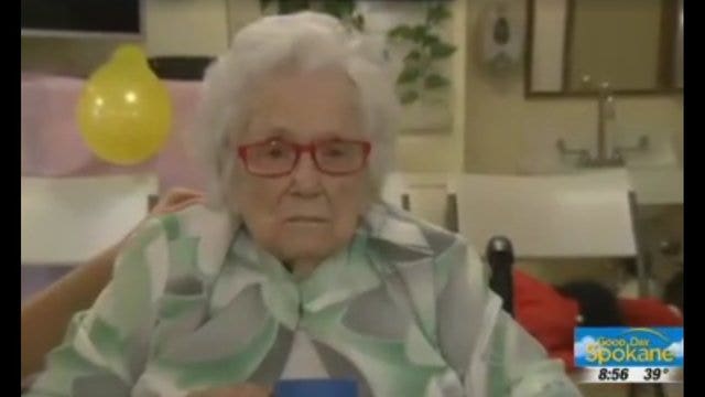 VIDEO: This woman celebrating her 110th birthday is not amused