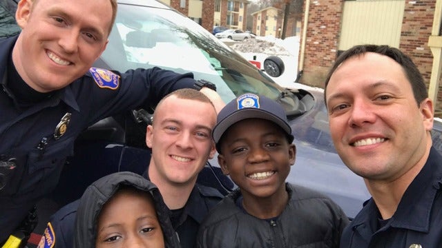 Officers throw bullied boy a party after no one shows up for his birthday