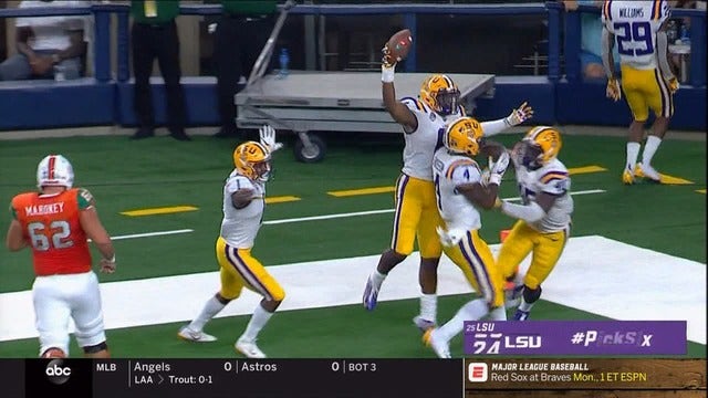 No. 25 LSU off and running with 33-17 win over No. 8 Miami