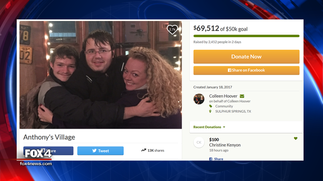 NTX town raises $70K for homeless man in one day