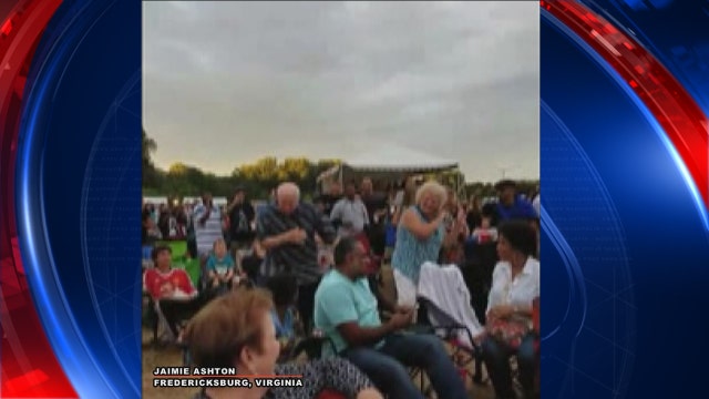 WATCH: Elderly couple breaks down some dance moves at concert
