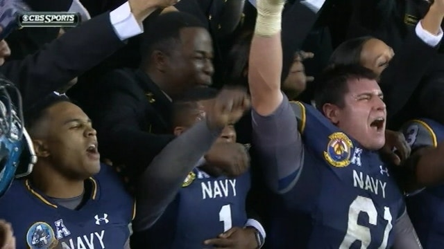No. 21 Navy tops Army 21-17 for 14th straight win in series