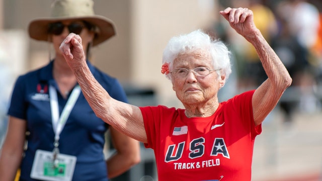 103-year-old runner becomes oldest woman to compete on American track