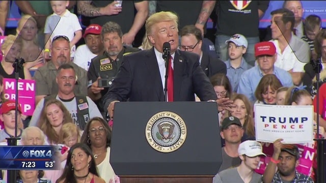 Trump appeals to loyalists as support slips, agenda stalls