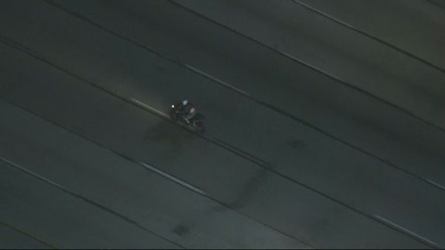 Motorcycle chase on freeway in OC reaches 100+ mph