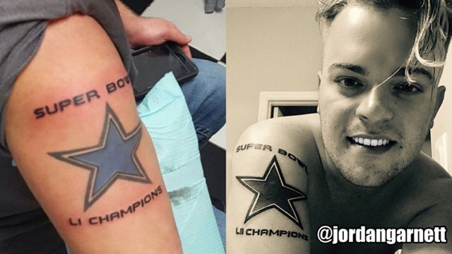 Cowboys fan with Super Bowl LI tattoo makes change after loss