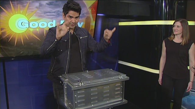 Illusionist Jason Bishop on stage at Casa Manana