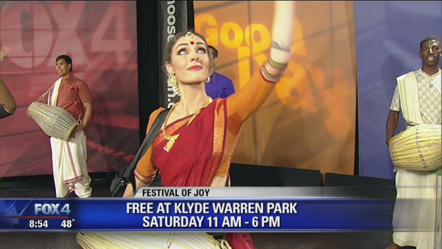 Free 'Festival of Joy' event happening at Klyde Warren Park