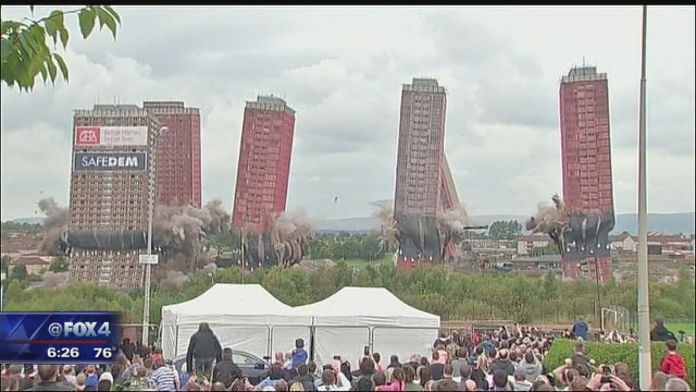 Skyline implosion doesn't go as planned