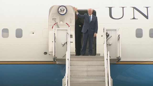 Vice President Pence fundraises for 2020 re-election campaign in Dallas on Wednesday
