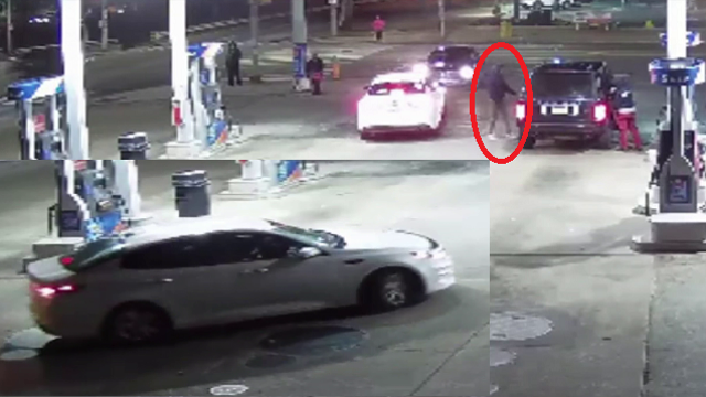 Man's car stolen while he was pumping gas