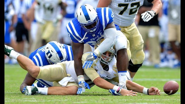 Baylor falls to 0-3 after 34-20 loss to Duke