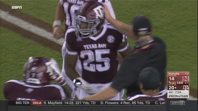 Bussey's TD in helps Aggies to 24-14 win over Nicholls St.