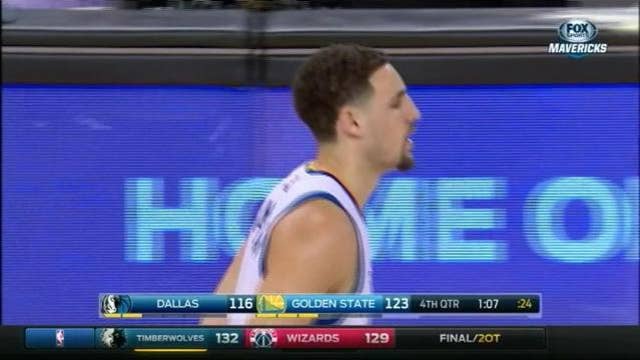 Warriors make 21 3-pointers, beat Mavs for 65th win