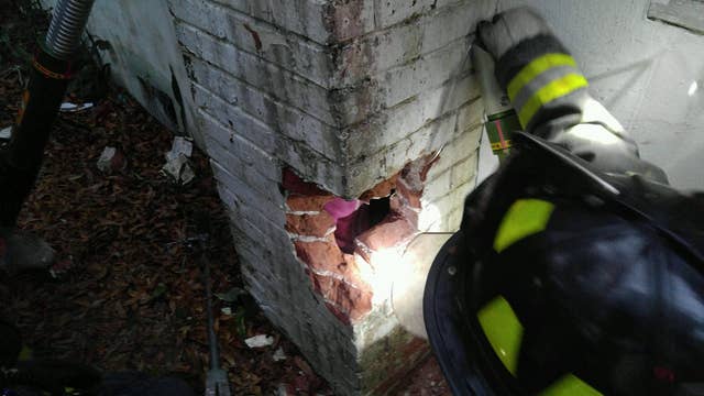 Little girl stuck in chimney rescued in Clearwater