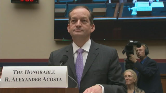 Facing calls for resignation, Acosta defends Epstein deal