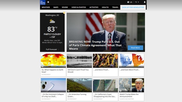 Weather.com trolls Trump over exit from climate change deal