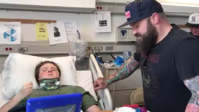Local boy left paralyzed in tragic accident meets Zac Brown Band