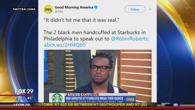 2 Philadelphia men in Starbucks controversy speak out