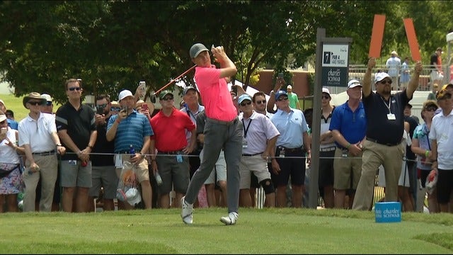 Spieth tied for 5th, Blixt leads by 1 after round 2 at Colonial