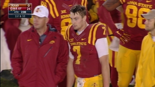 Lanning leads Iowa State past Texas 24-0 in first start
