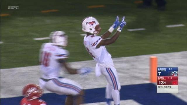 Braeden West runs for 220 yds, 2TDs; SMU tops Liberty, 29-14