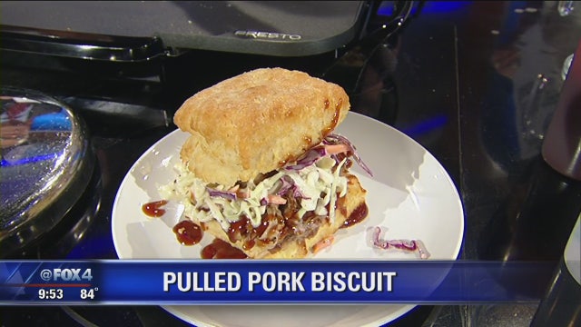 Pulled Pork Biscuit with Coleslaw