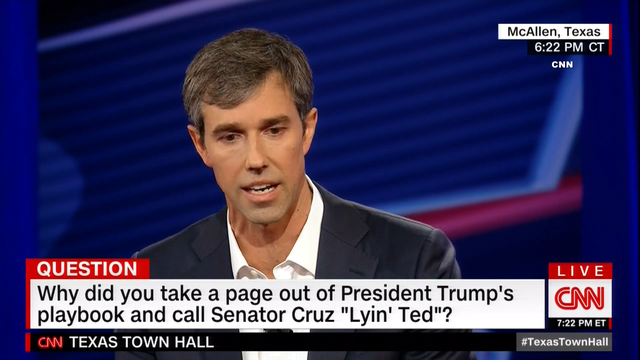 Texas' O'Rourke tells national audience he'd impeach Trump