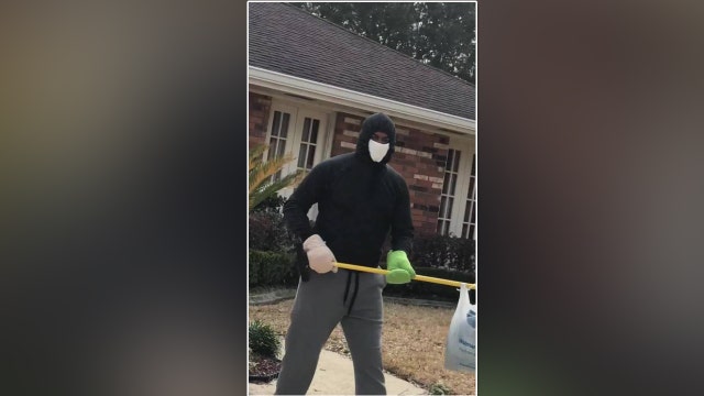 Brother hilariously drops off clothes to sister with flu