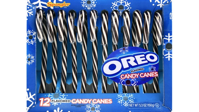 Oreo-flavored candy canes have arrived