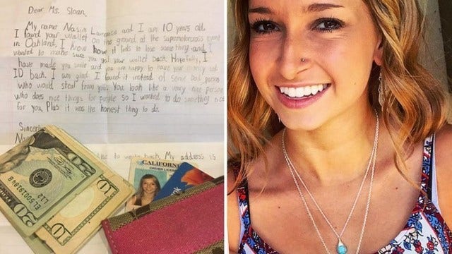 Boy finds wallet, mails it to owner with letter: 'Hopefully, I have made you smile'