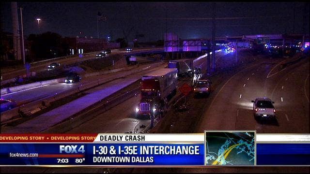 Motorcyclist killed in crash near Dallas Mix Master