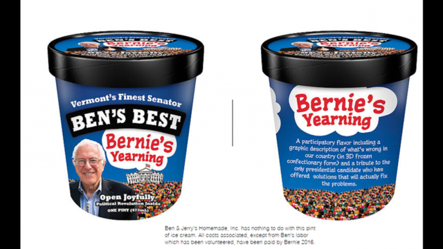 Feel the freezer Bern? Ben & Jerry's founder unveils new Sanders flavor