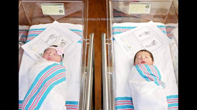 Babies, Romeo and Juliet, born hours apart at SC hospital