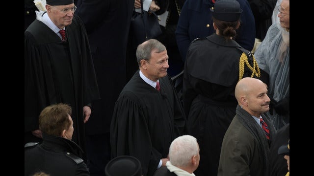 Roberts, right of Kennedy, is new center of Supreme Court