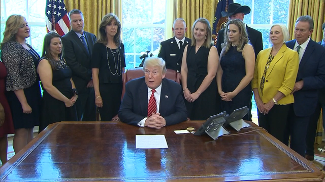 President Trump honors Southwest flight passengers, crew