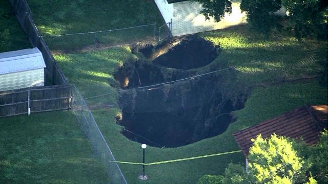 'Scary' sinkhole may have finally stabilized