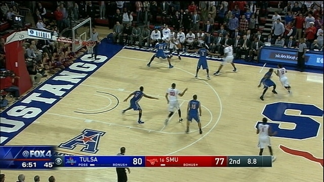 No. 16 SMU falls to Tulsa 82-77 for 3rd loss in 5 games