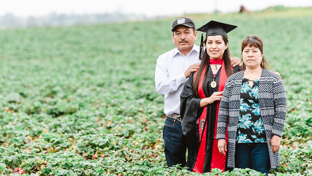 California woman dedicates Masters degree to her parents