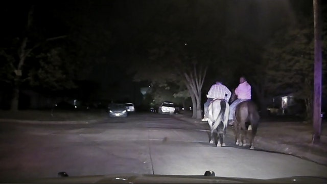 Mesquite police chase man on horse